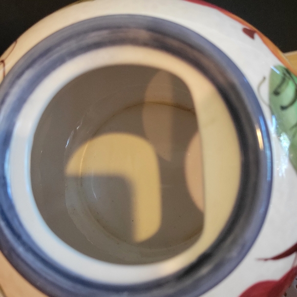 Oneida Vintage Fruit  Ceramic Teapot & Matching Creamer - Picture 6 of 12